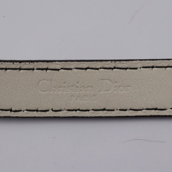 Christian Dior D-fence Defence Belt Leather Ivory-toned Gold Hardware Logo main image 5